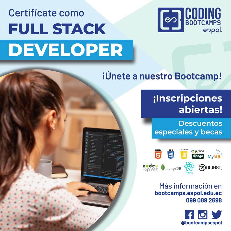 Bootcamp Full Stack Developer Espol Virtual